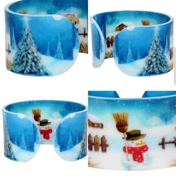 NWT Snowman Bracelet Cuff - Picture 1 of 8